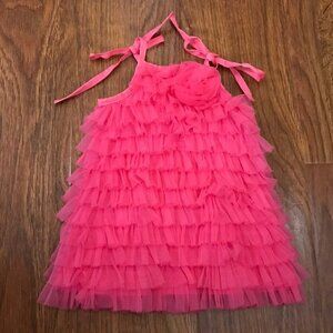 Mud pie layered tulle dress 0-6 mos
